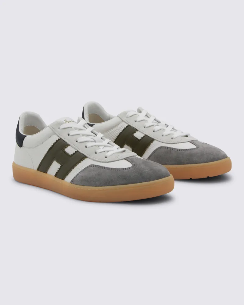 Hogan Men's Sneakers Bianco-Oliva-Navy _cover Tex-Le Sole El Tex/le Cream