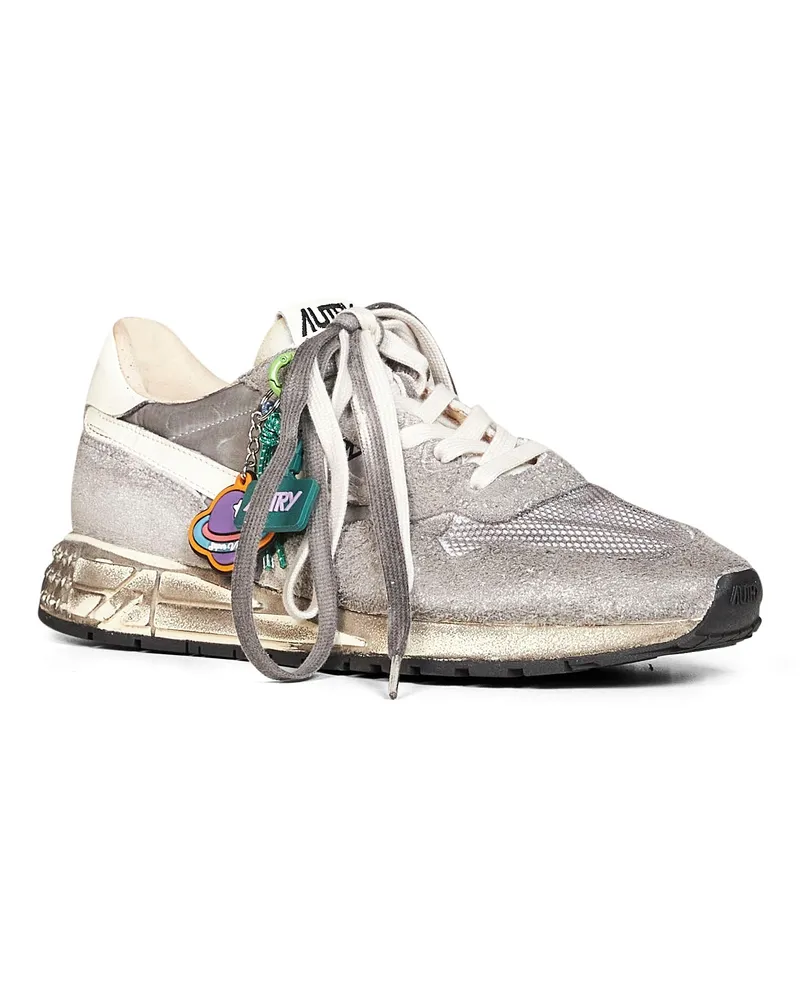 AUTRY Men's Sneakers Reelwind Super Vintage Suede-Nylon Multicolour Trainers Multicolor