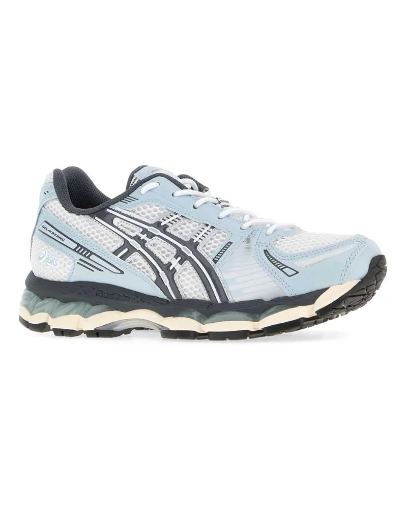 Asics Unisex Multicolor Mesh And Rubber Gel-Kayano 12.1 Sneakers Whitecarriergrey Blue