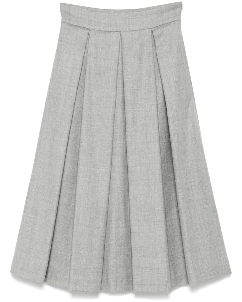 Eleventy Women's Pleated Skirts Grey Aw24 W Grey