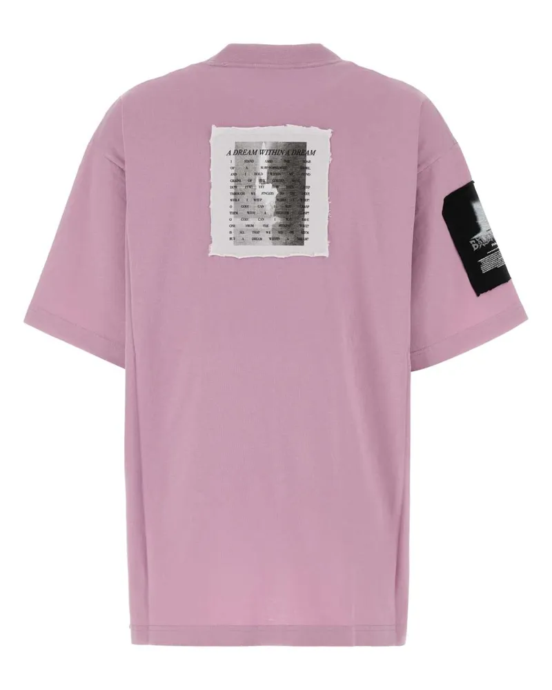 Balenciaga Women Cotton Oversize T-Shirt Pink Pink