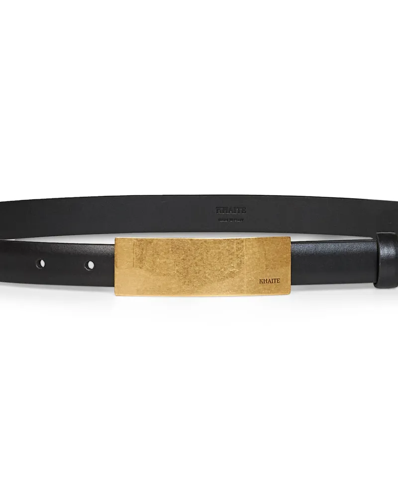 KHAITE Women's Belt Berlin Black Calfskin Black