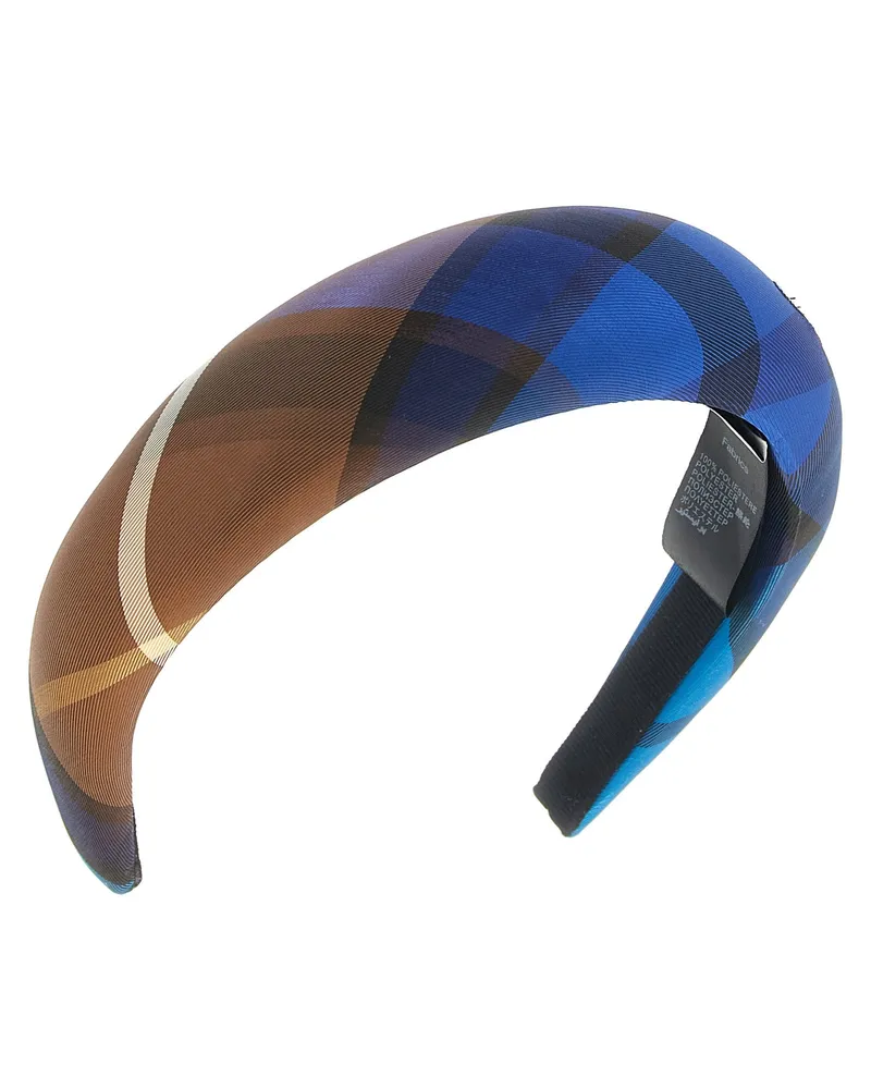 Vivienne Westwood Tartan Padded Headband — Blue Blue