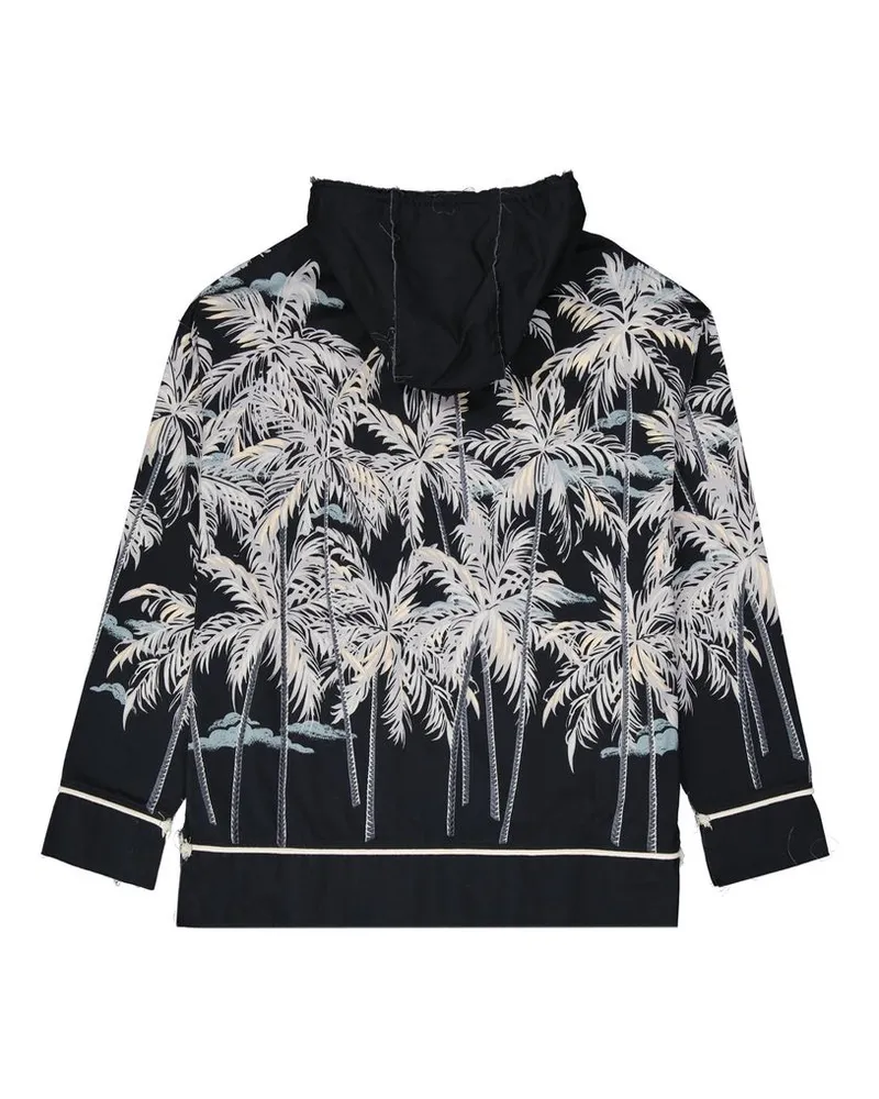 Palm Angels Men Black Cotton Pattern Shirt Black