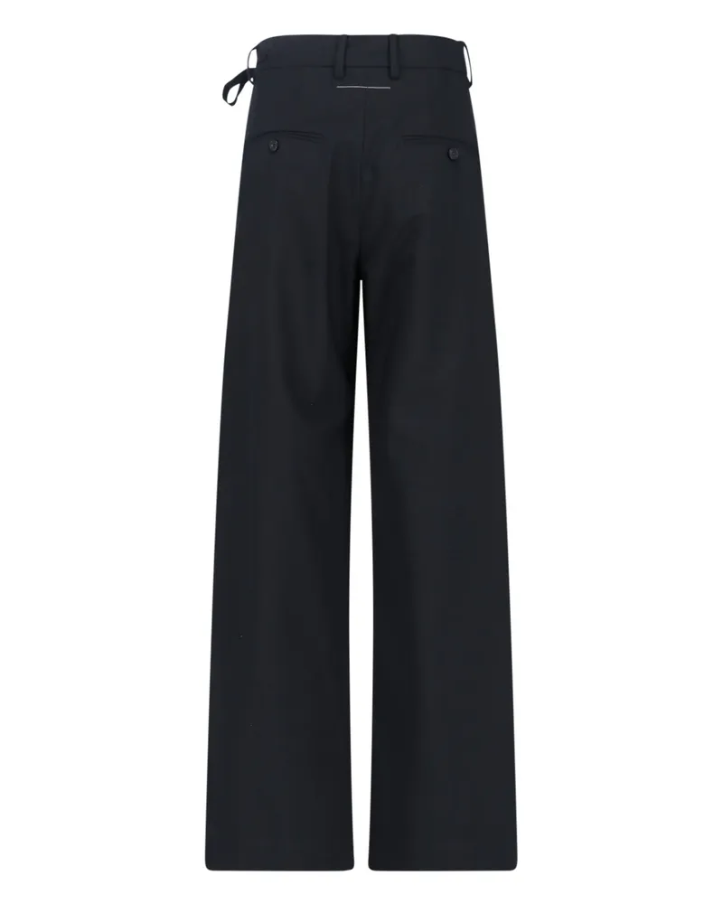 Maison Margiela Women's Trousers Black Polyester Black