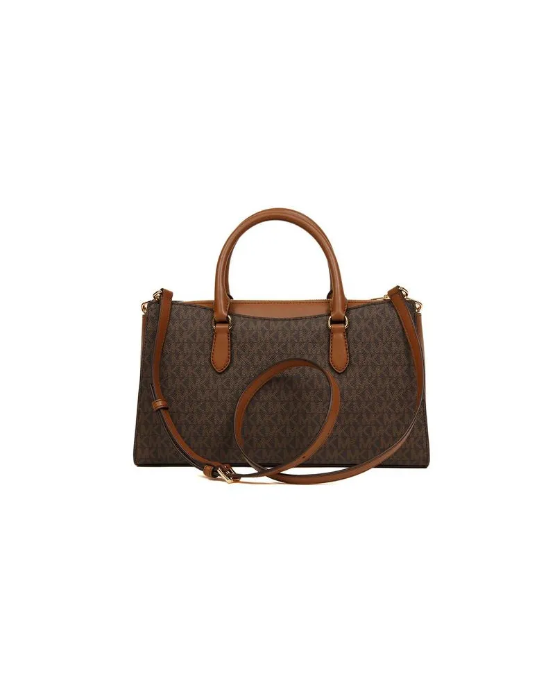 Michael Kors Women's Satchel Brown Leather Satchel-bags Brown