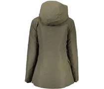 Cotton-Polyamide Hooded Down Jacket — Green