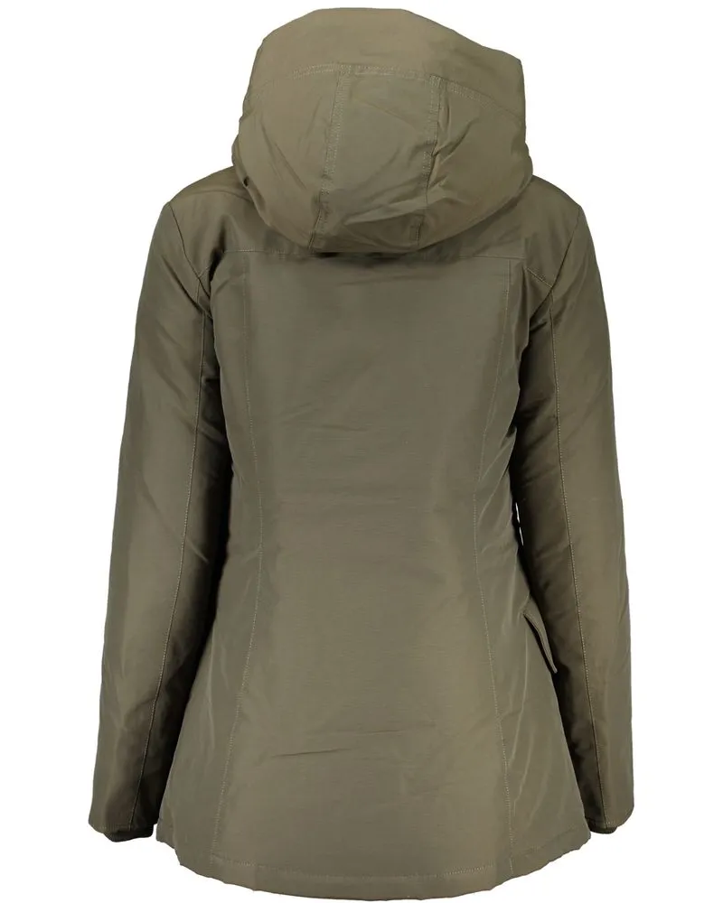Woolrich Nero Cotton Women Jacket Green Clothing Green