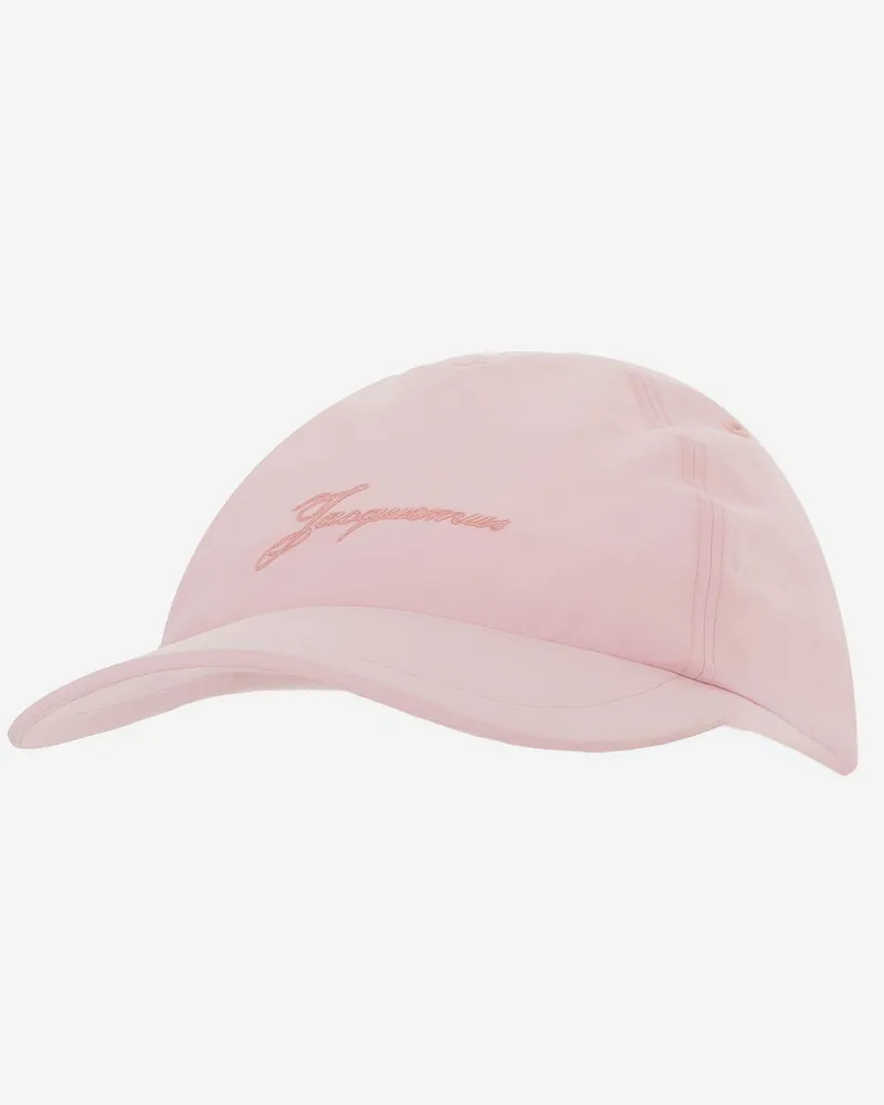 Jacquemus Women's Baseball Cap Pink Nylon Hat Pink