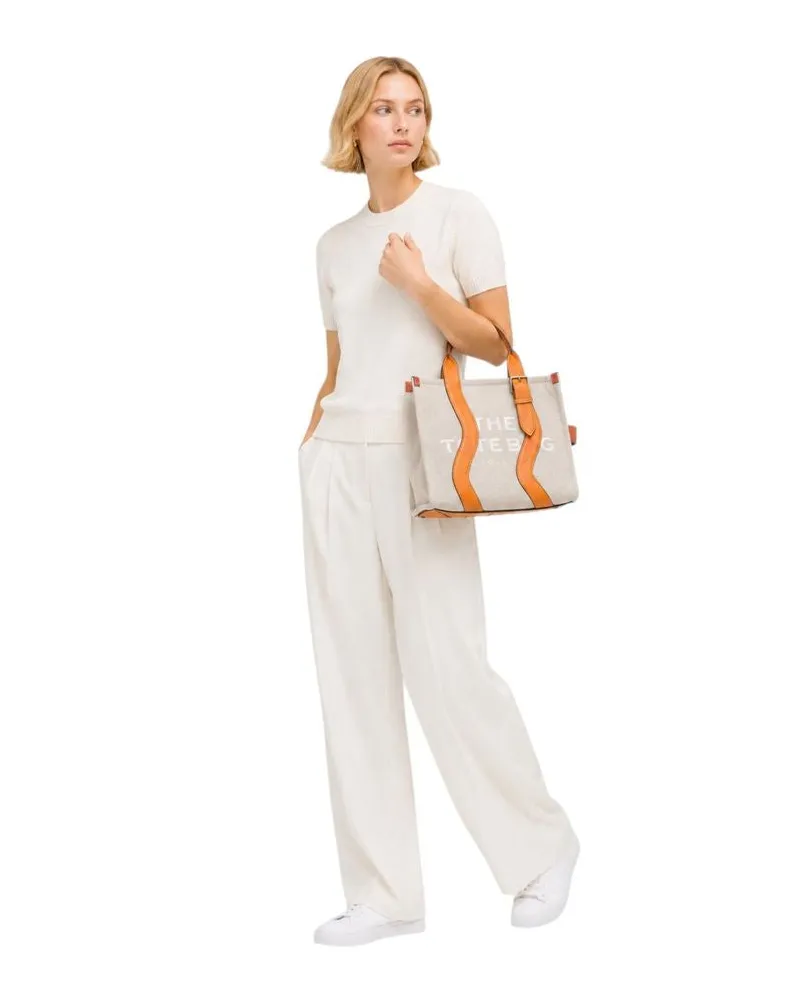 Marc Jacobs Women's Tote Bag Beige Cotton - Tote-Bags Beige