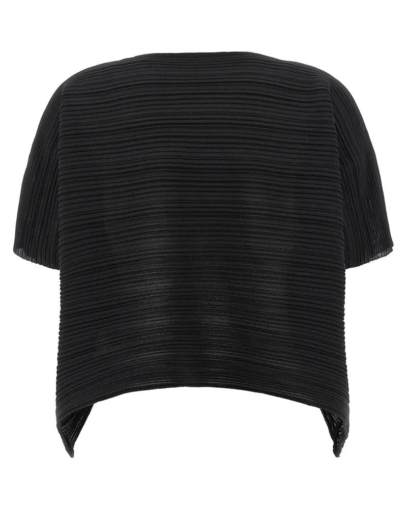 Issey Miyake Paper Bounce Blouse — Black Black