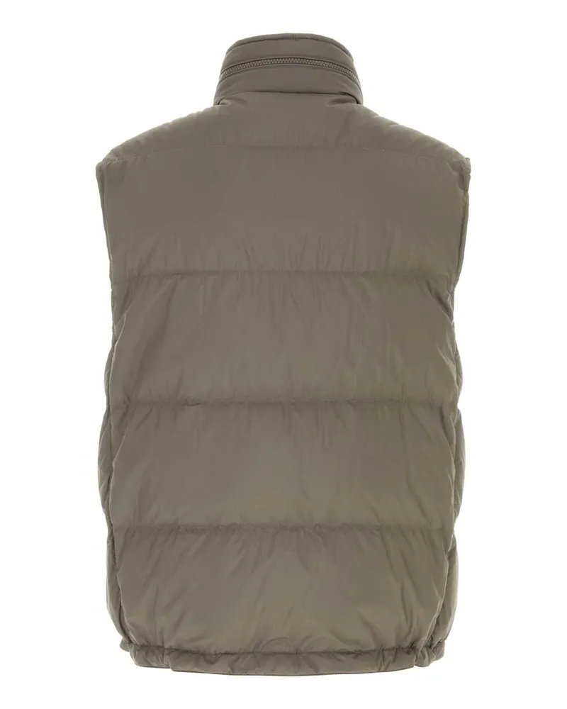 Brunello Cucinelli Down-Filled Gilet — Khaki Khaki