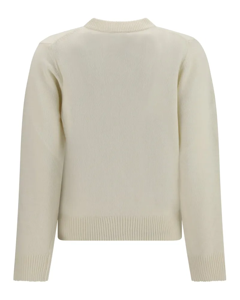 Ganni Mushroom Teddy Sweater — White White