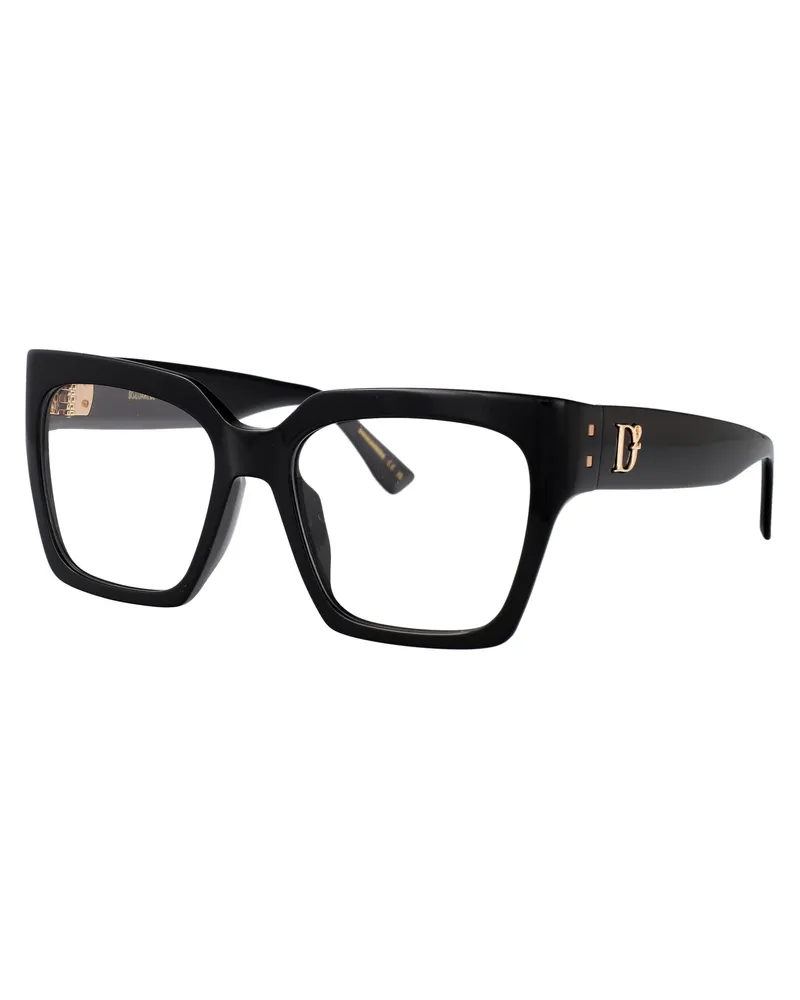 Dsquared2 Women's Optical Sunglasses Black Acetate Glasses & Frames Black