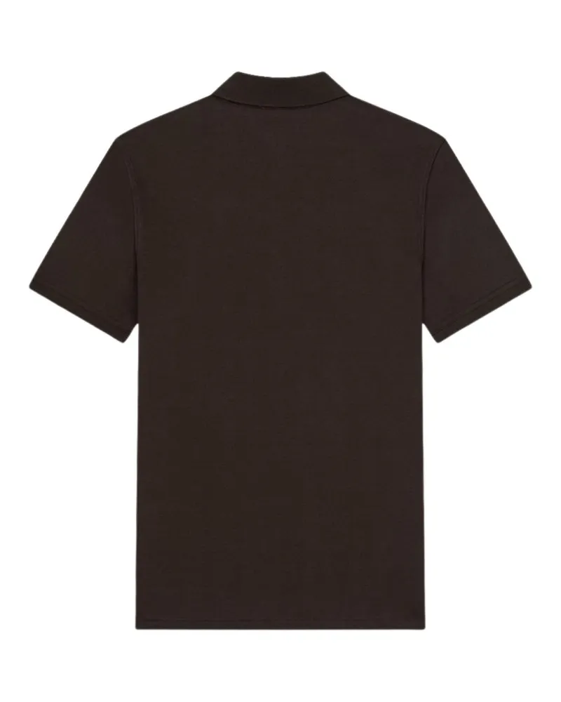 Givenchy Logo Cotton Polo — Black Black