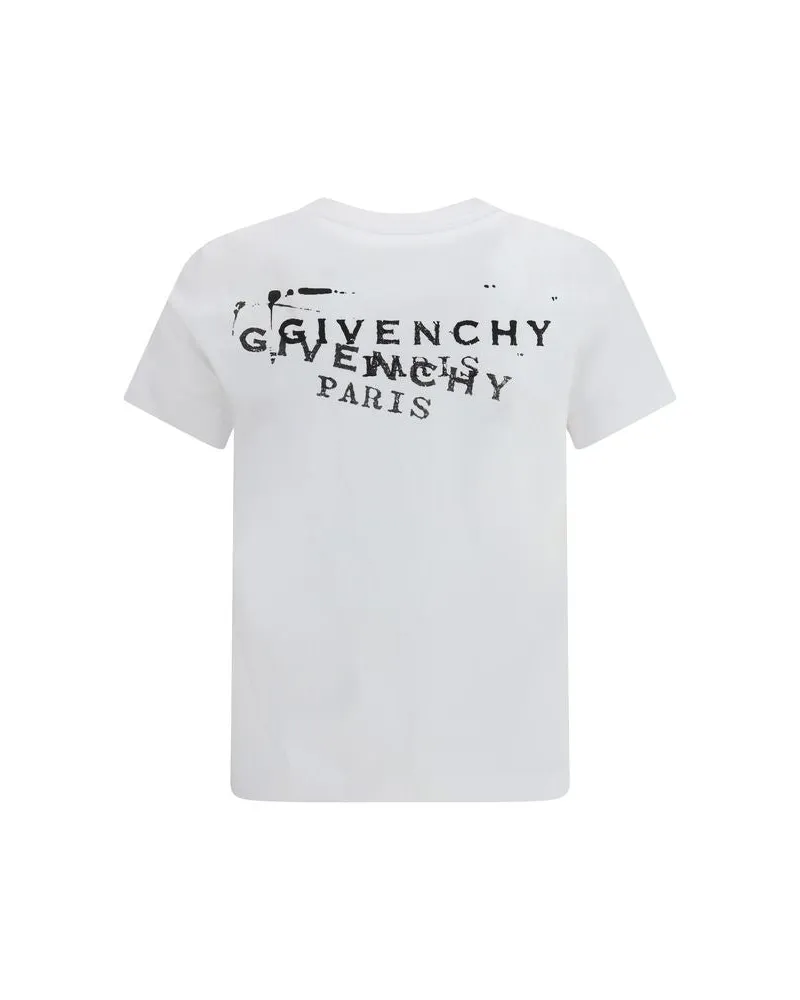 Givenchy Women White Cotton T-Shirt White