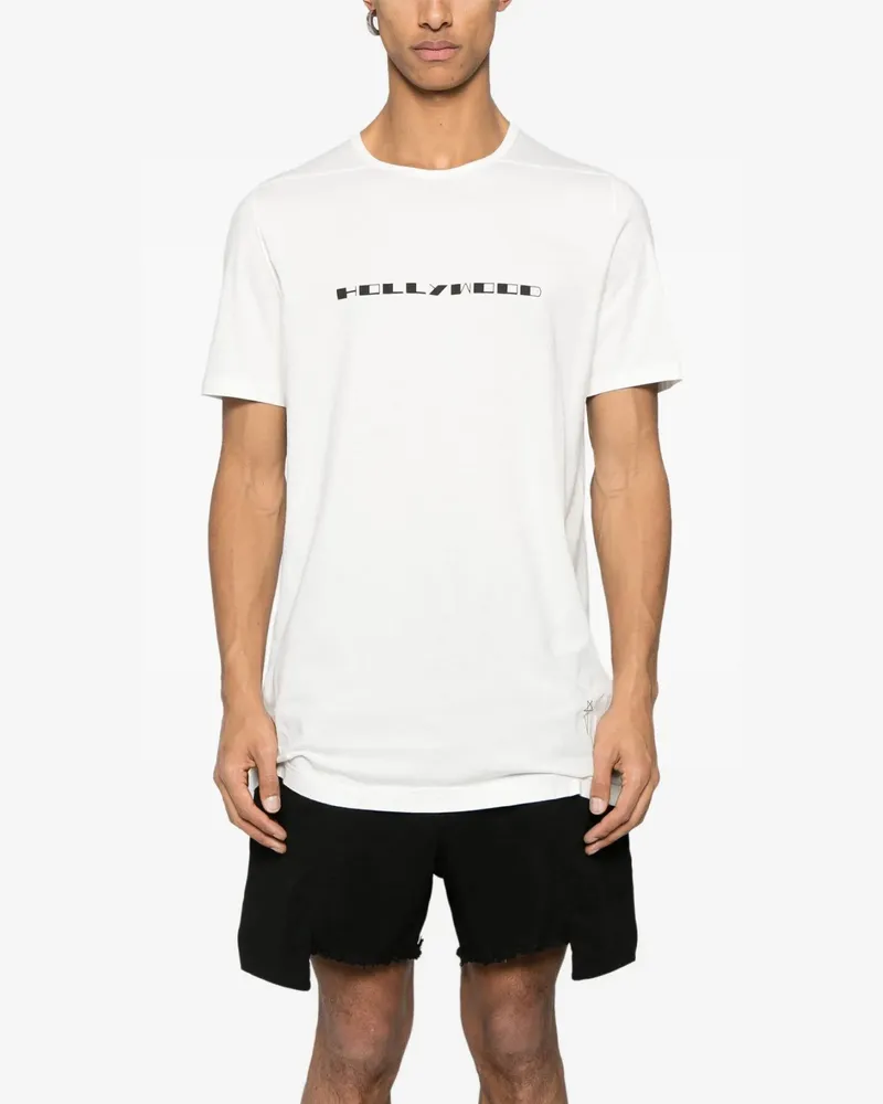 DRKSHDW by Rick Owens Logo-Print Cotton T-Shirt — White White