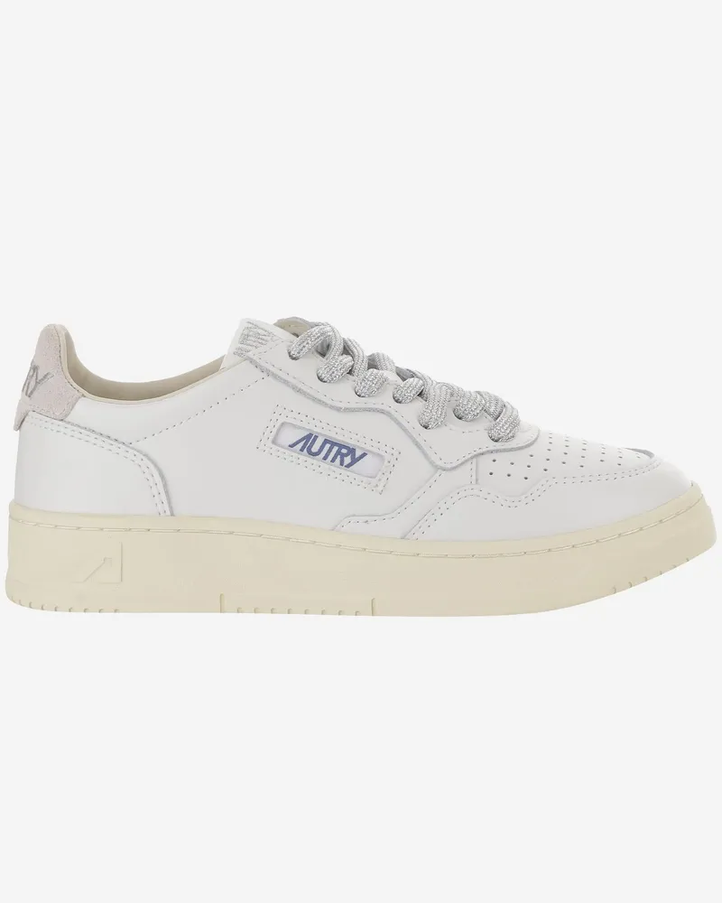 AUTRY Women's Sneakers Medalist Low Leather White Leather-Rubber Trainers Leather/rubber White