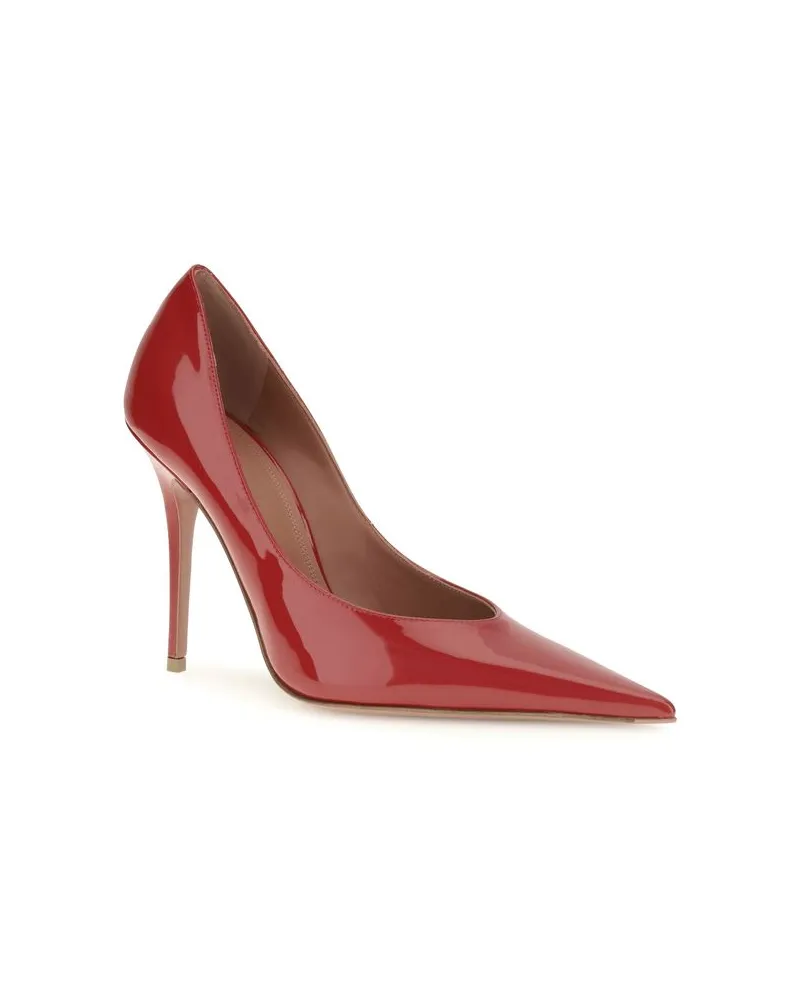Amina Muaddi Pump — Red Red