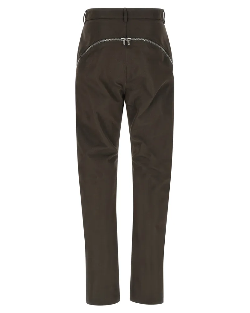 Rick Owens Men's Brown Cotton Casual Pants Brown