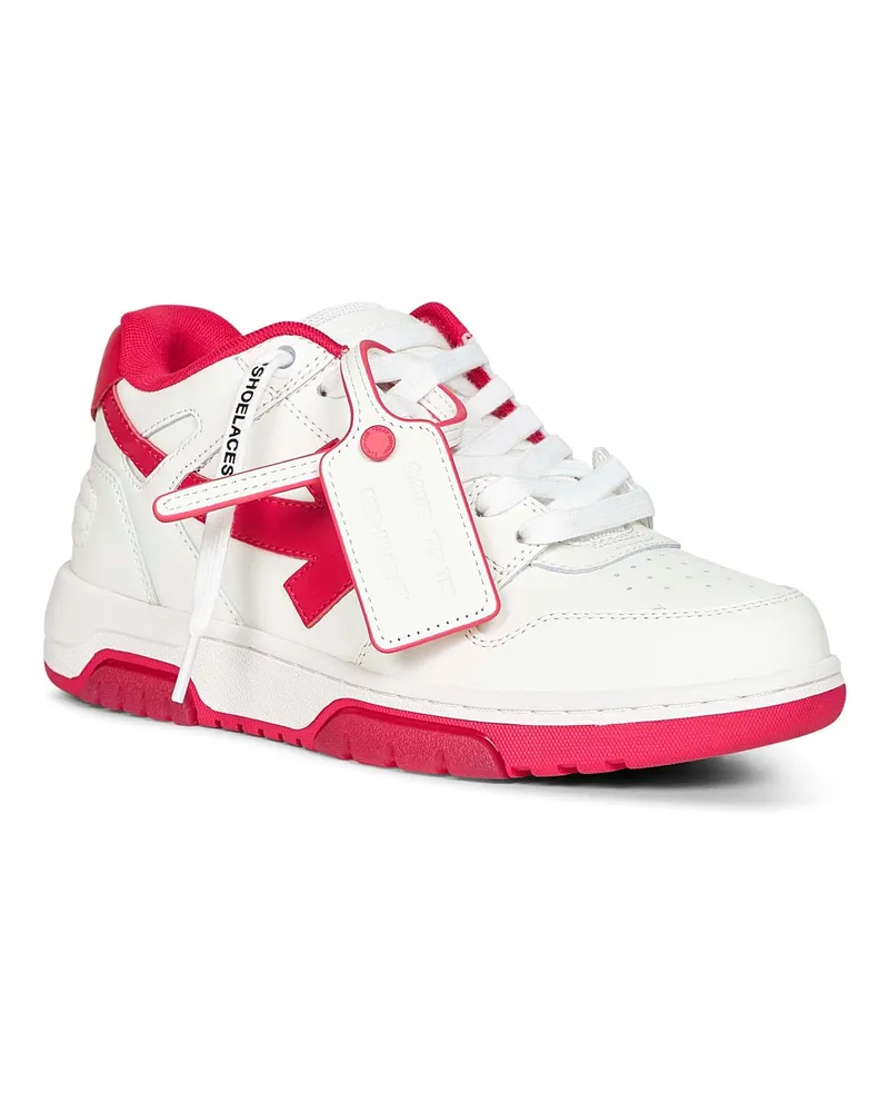 OFF-WHITE Women's White Out Of Office Sneakers Bovine Leather Trainers White