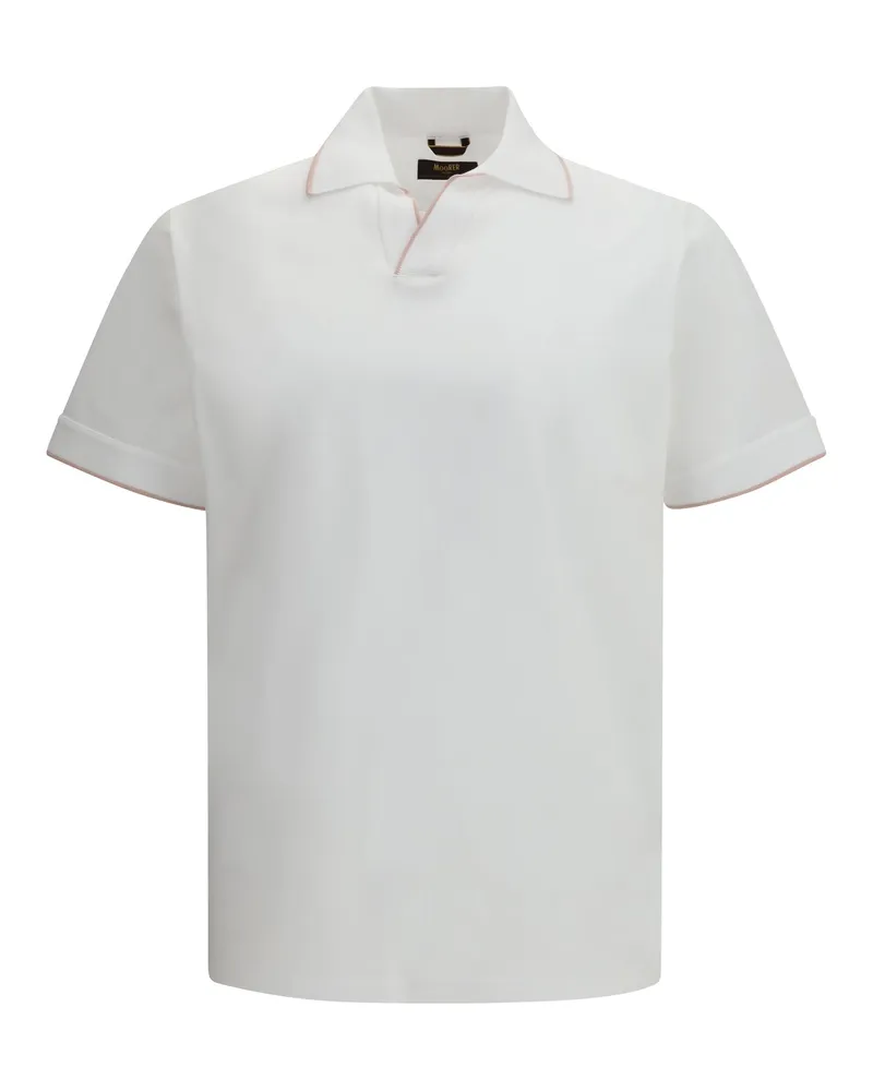 MOORER Polo Shirt — White White