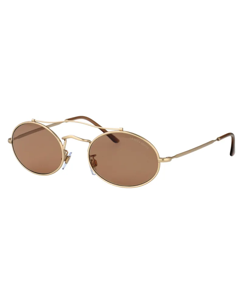 Giorgio Armani Men's Sunglasses 0ar 115sm Matte Pale Gold Metal Gold