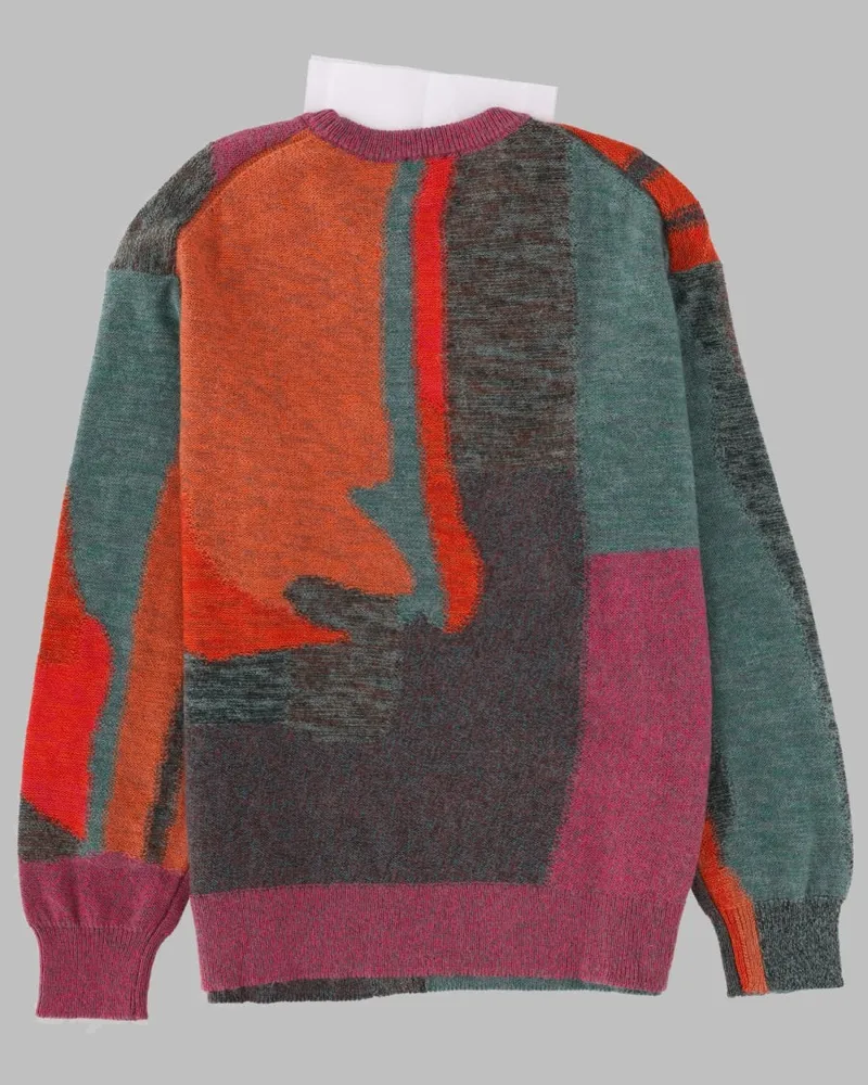 Paul Smith Floral Glitch Knit Jumper — Multicolor Multicolor