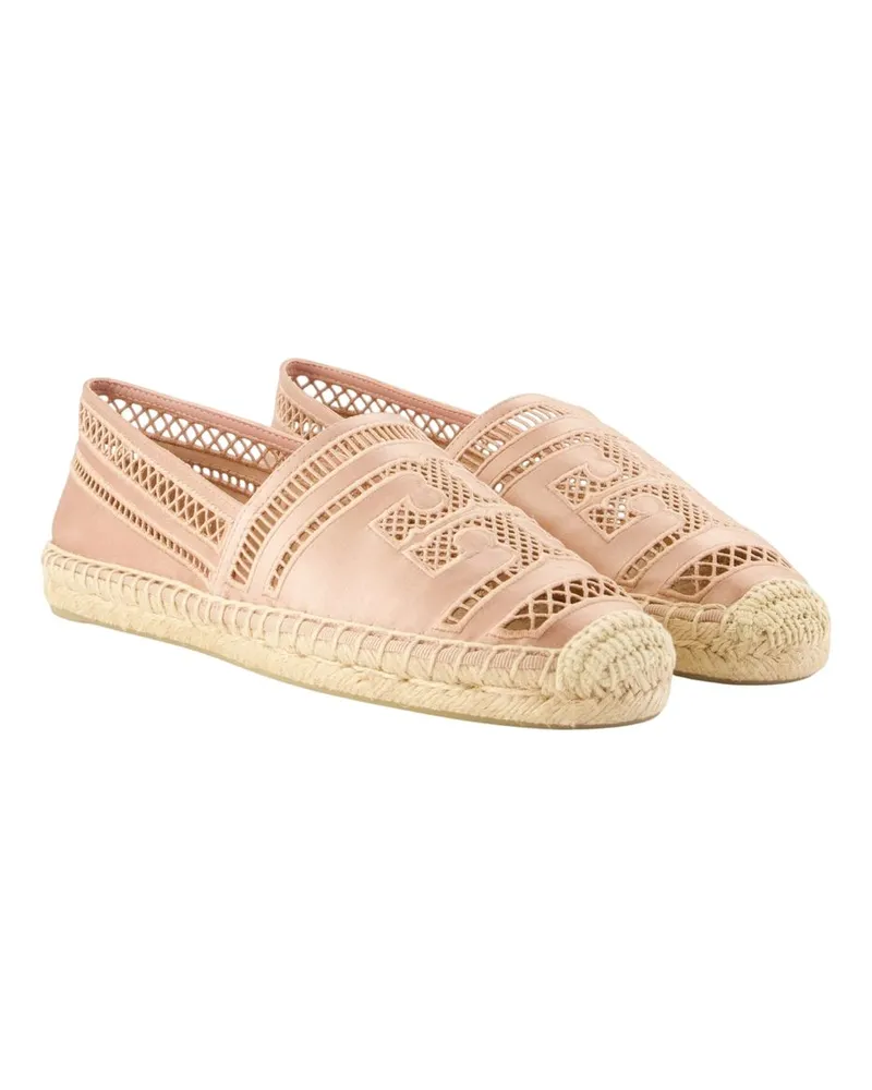 Tory Burch Women's Open Weave Espadrilles -  Viscose Beige Shoes Flat-Shoes Beige