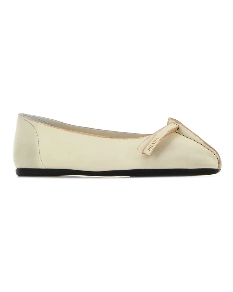 Prada Talco Ballet Flat — Beige Beige