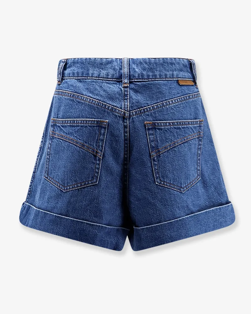 Zimmermann Women's Tailored Denim Shorts Blue Cotton Blue