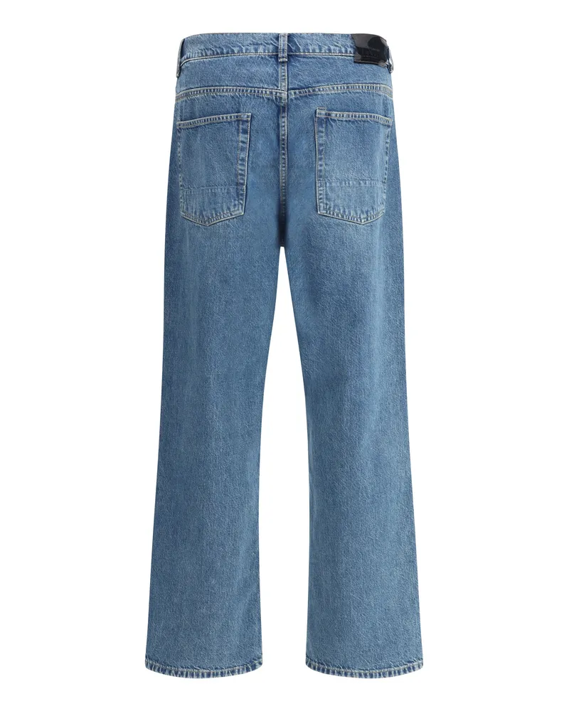 Our Legacy Men's Jeans Third Cut Blue Tech Cotton Blue
