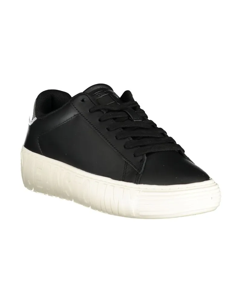 Tommy Hilfiger Contrast Sole Sneaker — Black Black