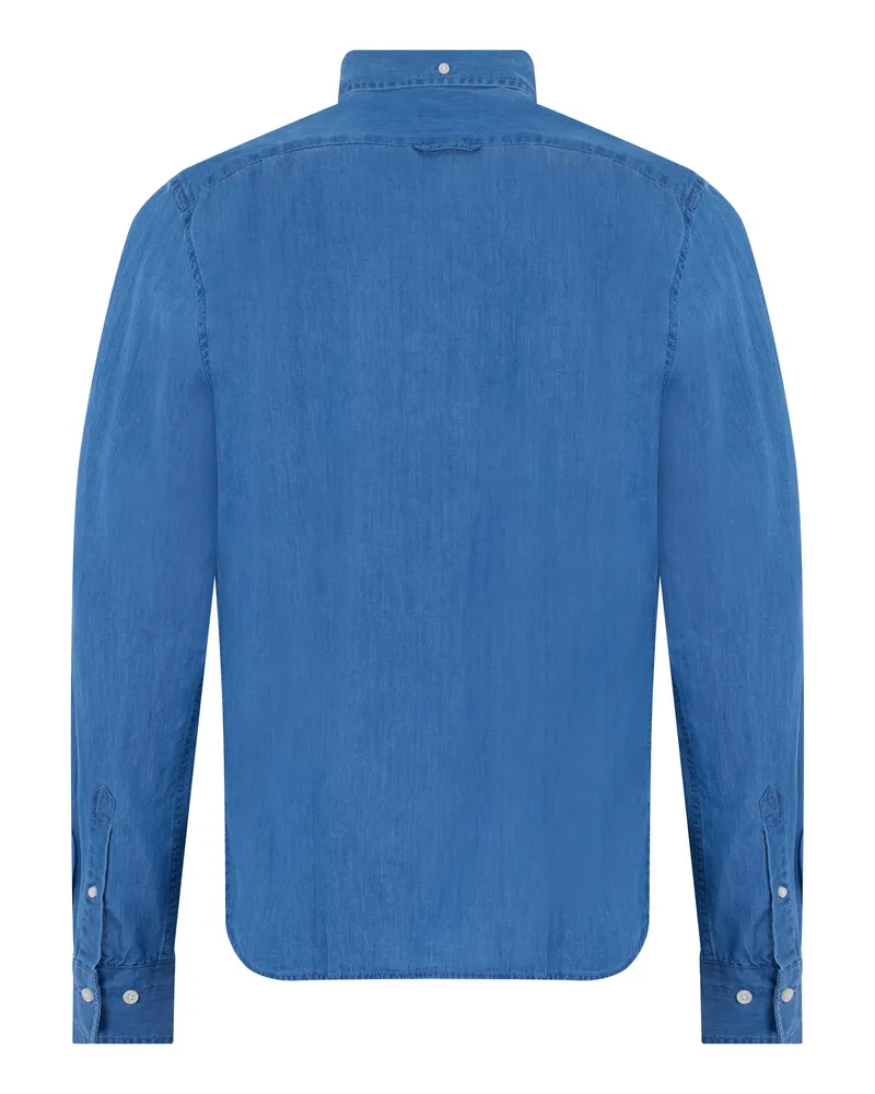Gant Men's Shirt Cotton Long-Sleeve Blue Blue