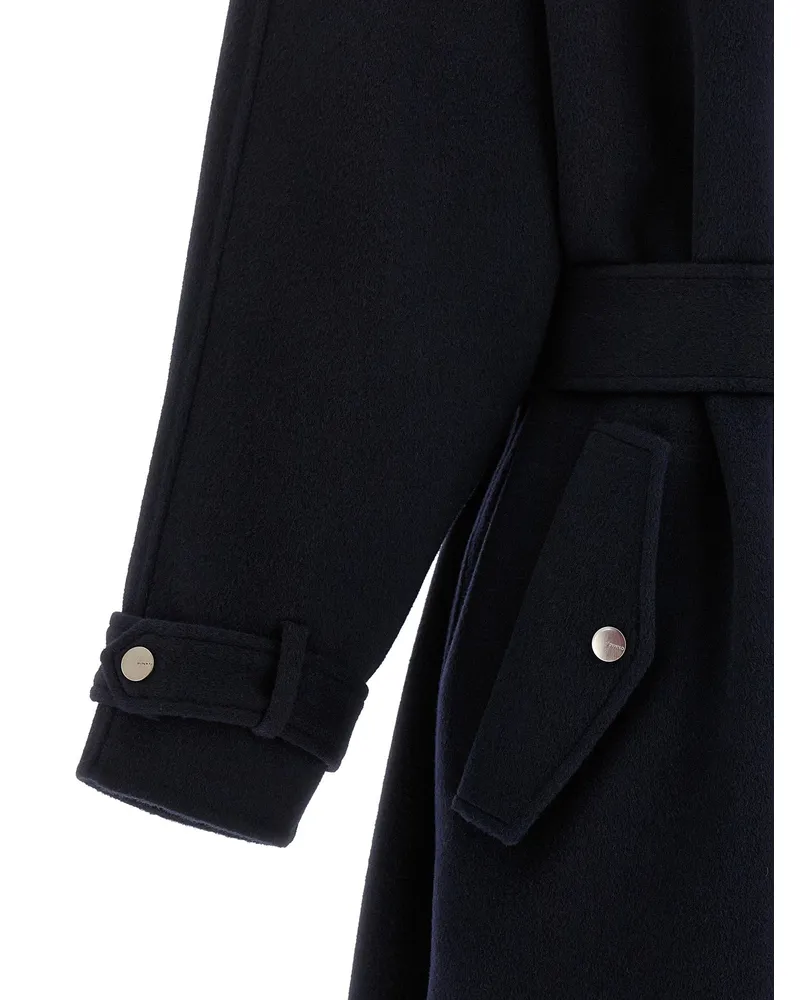 Pinko Cartoccio Coat — Black Black