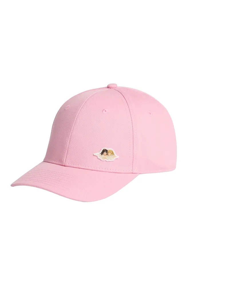 Fiorucci Women's Cotton Baseball Cap With Angels Patch Pink Hat Pink