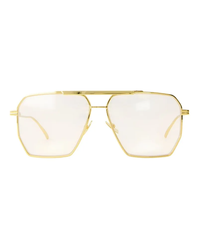 Bottega Veneta Men's Bv1012s-009 Sunglasses Gold Metal Gold