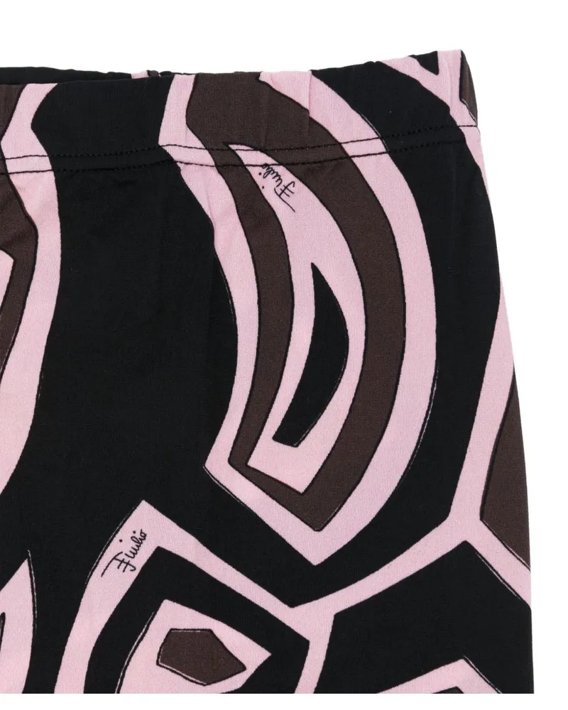 Emilio Pucci Printed Leggings — Black Black