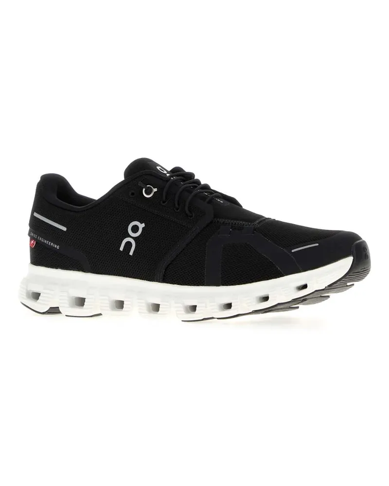 ON Men's Cloud 6 Sneaker Black Nylon Black