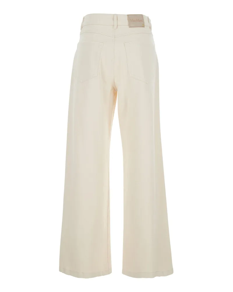 Max Mara Women's Jeans Zarina White Denim Cotton White