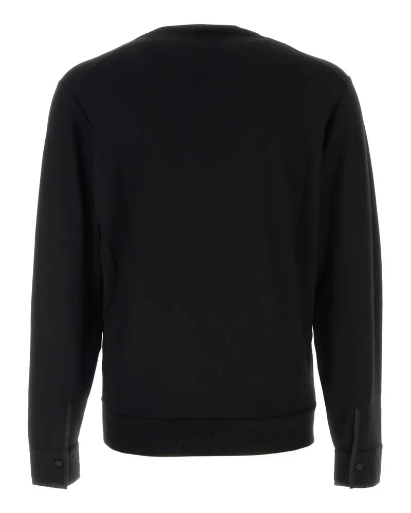 Tom Ford Men's Black Wool Blend Sweater Exterior: Silk Cashmere Maglieria Black