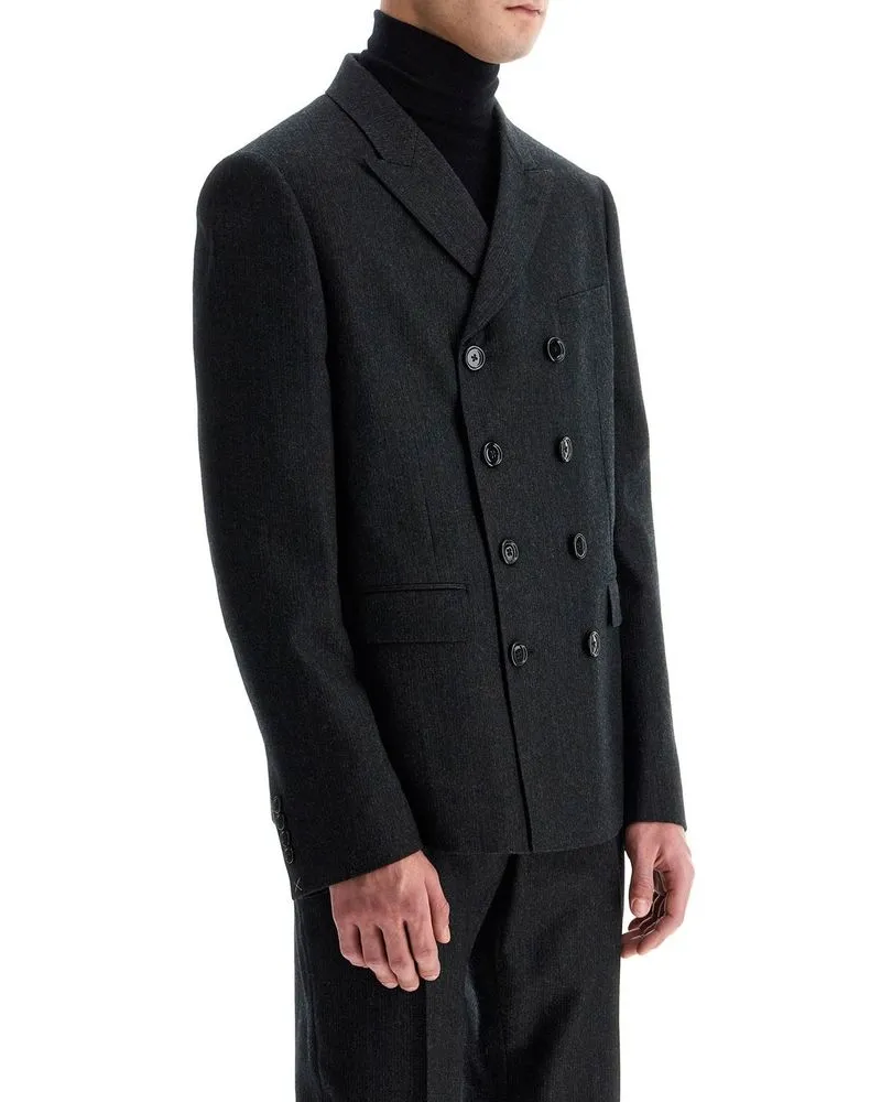 Celine Men's Gray Wool Blazer Clothing Gray