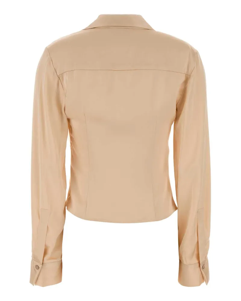 Blumarine 4c270a N0147 Champagne Exterior: Viscose Elastane Maglie Sweater Beige