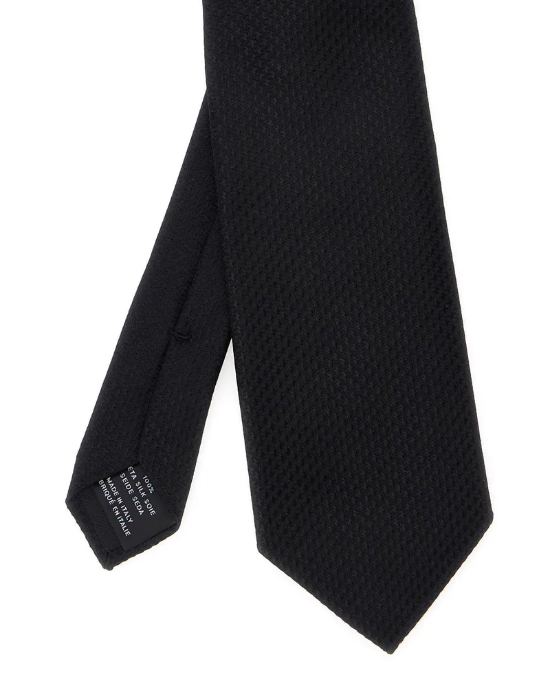 Tom Ford Men's Tie Black Silk Ties & Bow Black