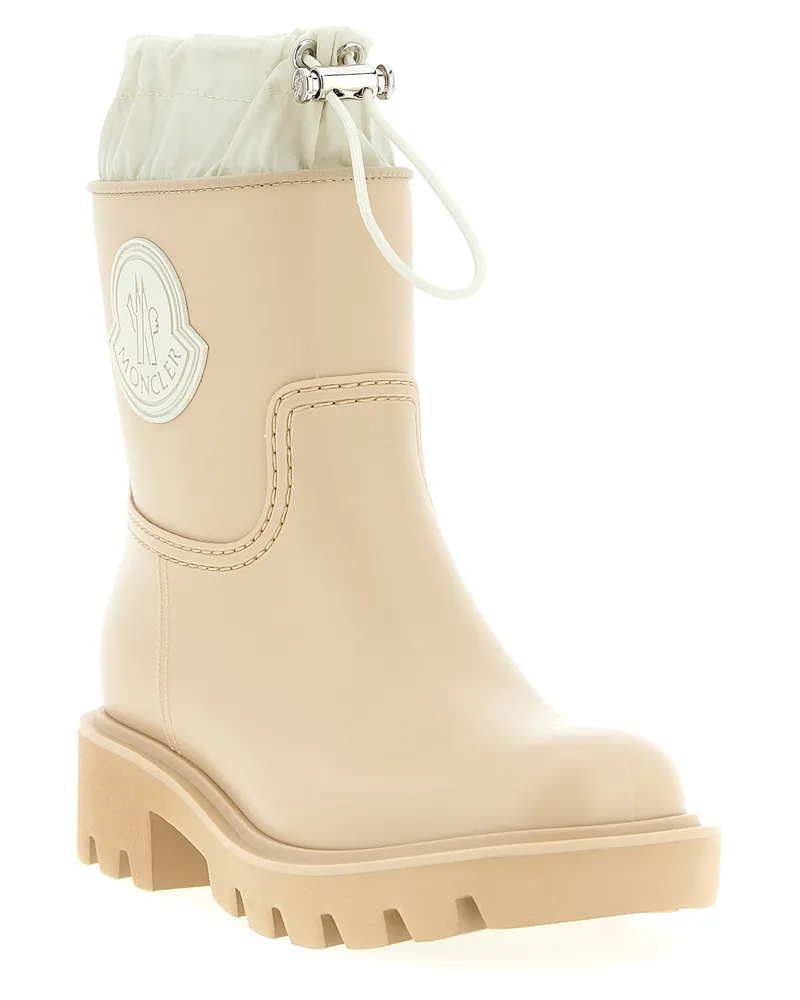 Moncler Kickstream Rain Boot — Cream Cream