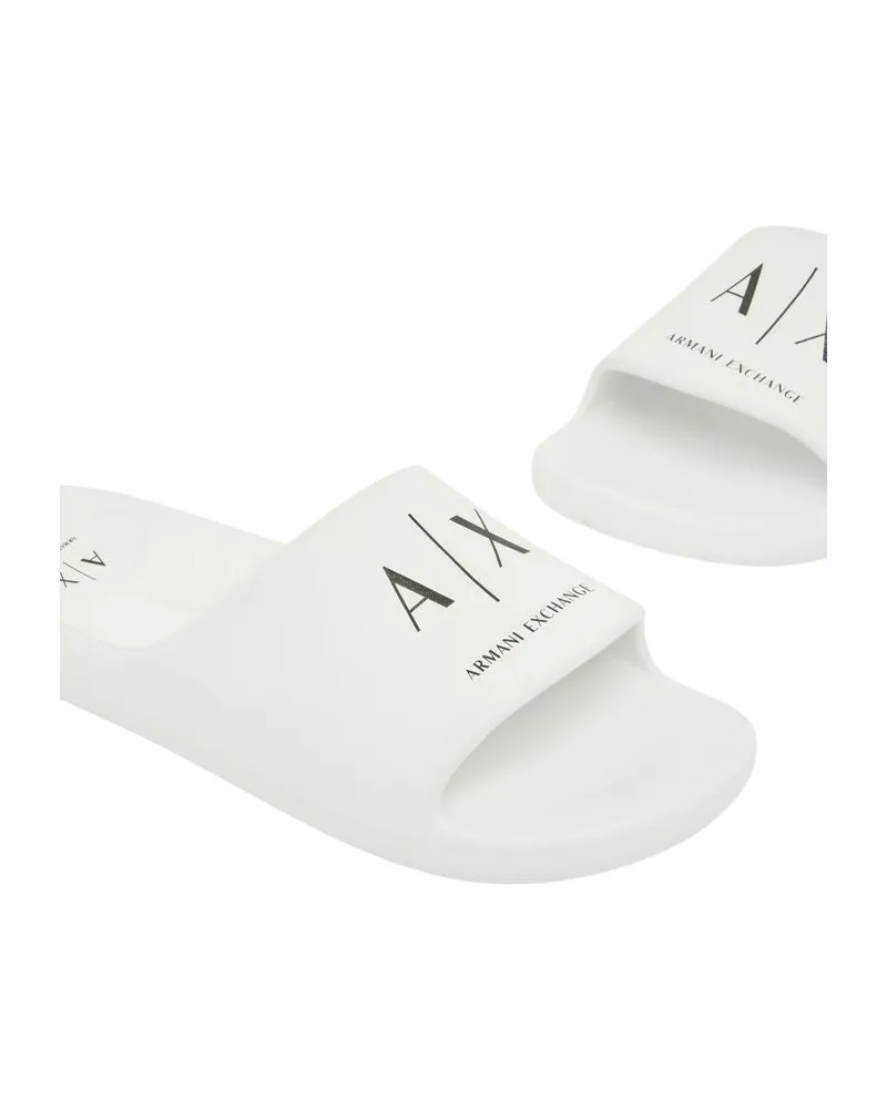 Armani Exchange EVA Slipper — White White