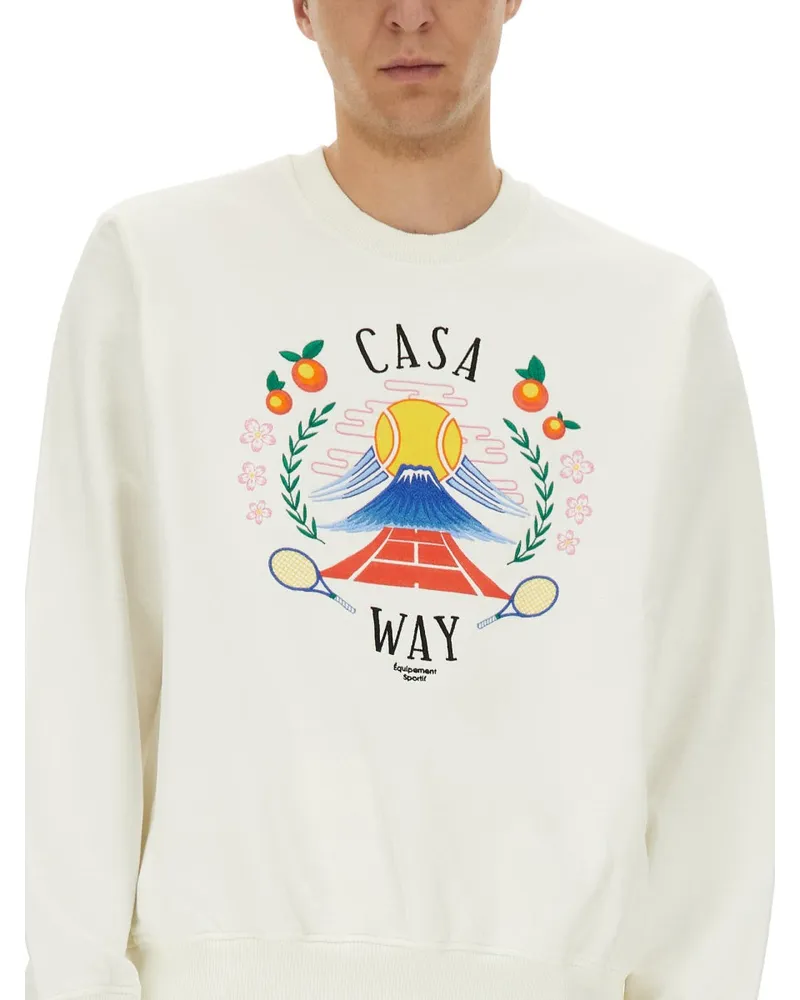 Casablanca Paris Home Way Mountain Embroidery Sweatshirt — Multicolor Multicolor