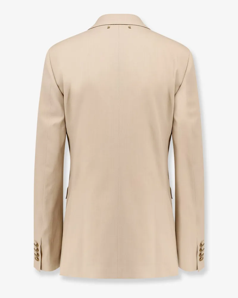 Golden Goose Women's Blazer Virgin Wool Beige Blazers Jacket Beige