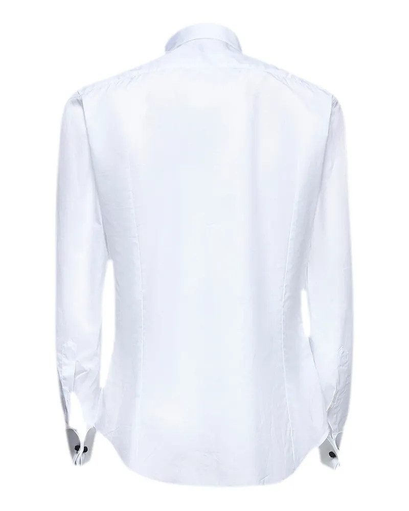 Giorgio Armani Men's Tuxedo Shirt White Cotton White