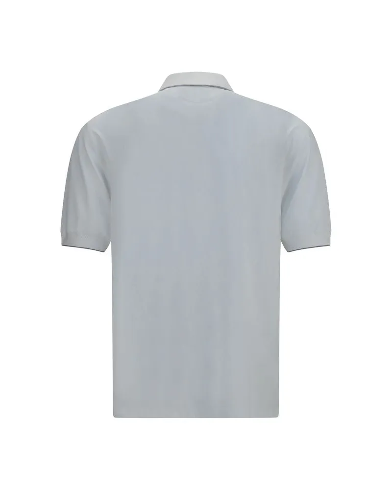 Brunello Cucinelli Men's White Polyamide Polo Shirt White